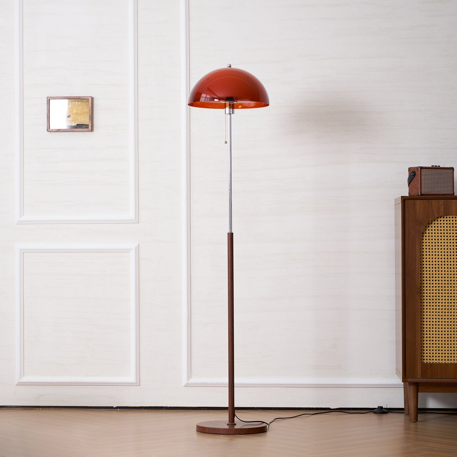 Glas-Schirm-Dom-Stehlampe