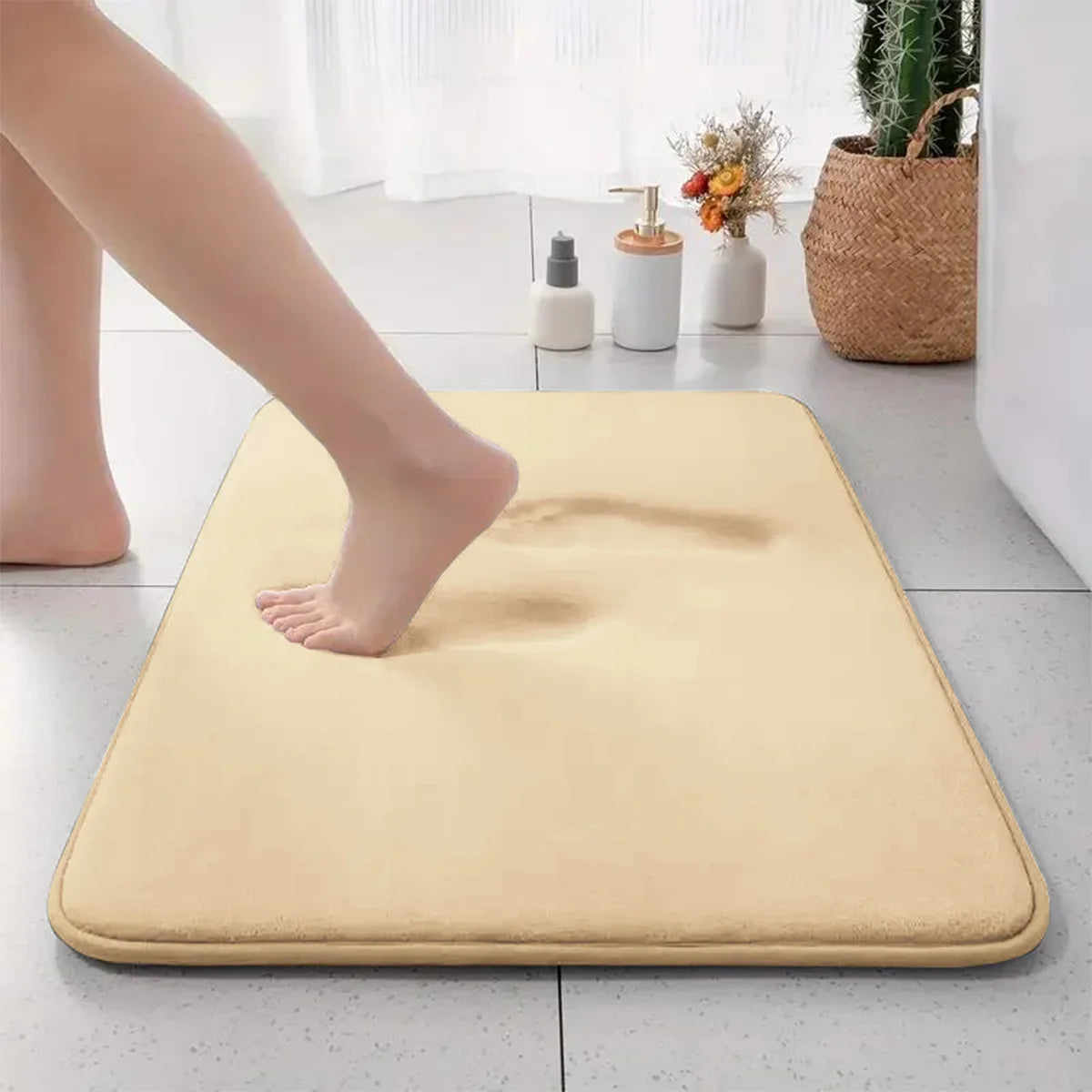 Absorbierende Rutschfeste Badematte