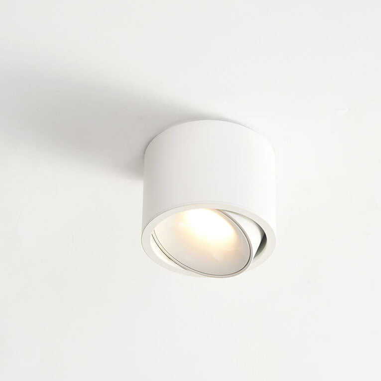 Runde, verstellbare LED-Deckenleuchte mit Spotfunktion