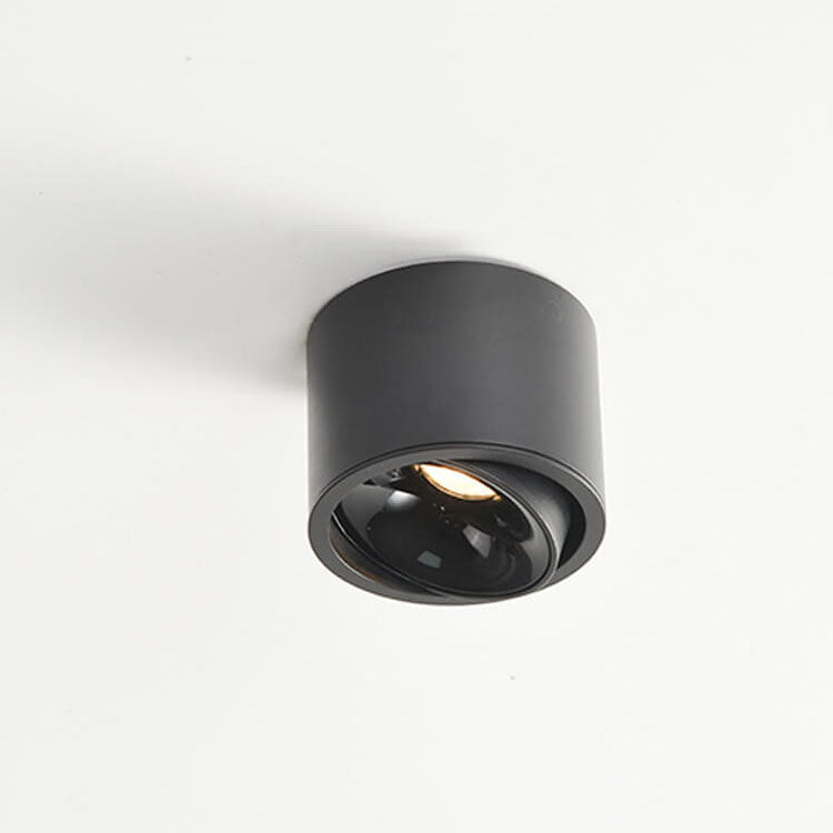 Runde, verstellbare LED-Deckenleuchte mit Spotfunktion