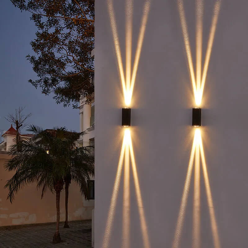 Rechteckige LED-Außenwandleuchten