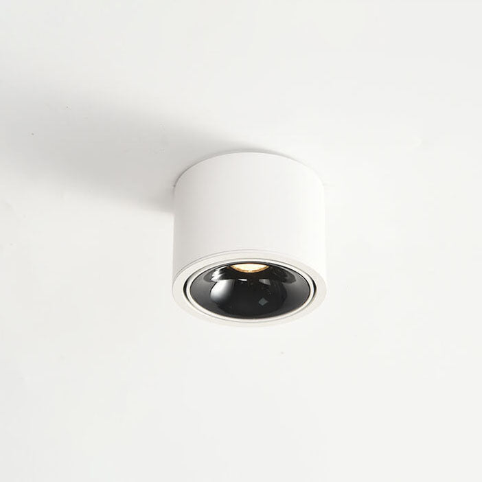 Runde, verstellbare LED-Deckenleuchte mit Spotfunktion