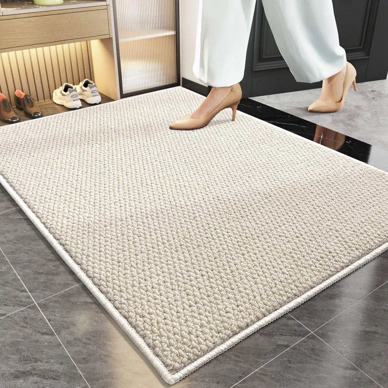 Rippenteppich mit rutschfester Unterlage