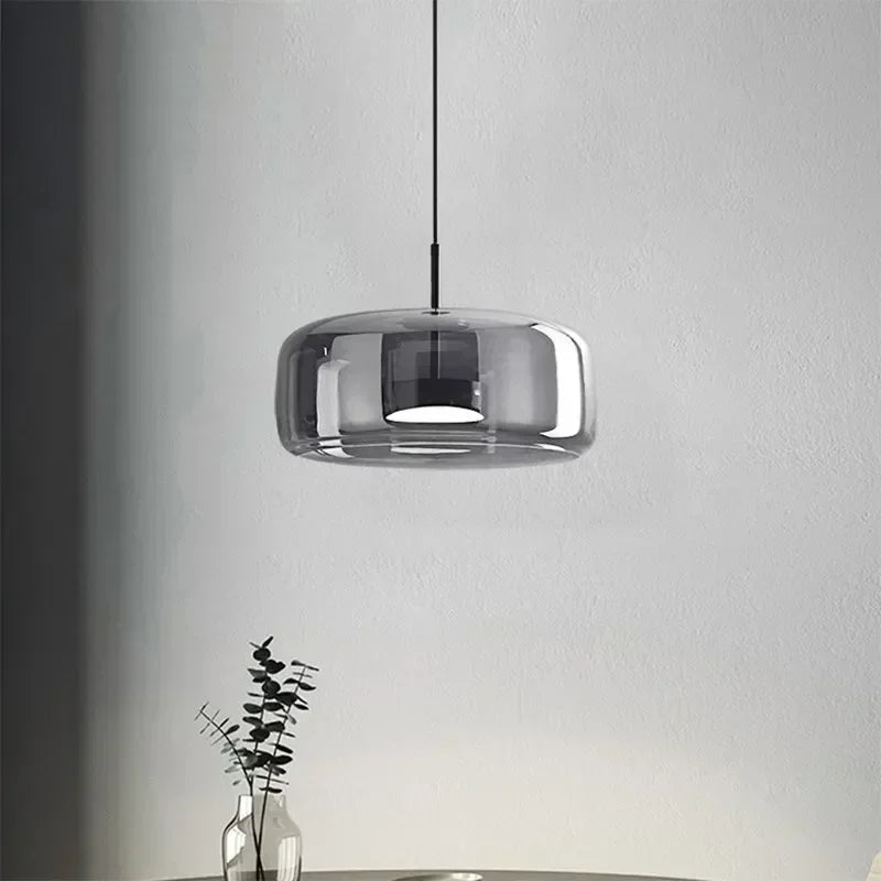Glas LED Pendelleuchte