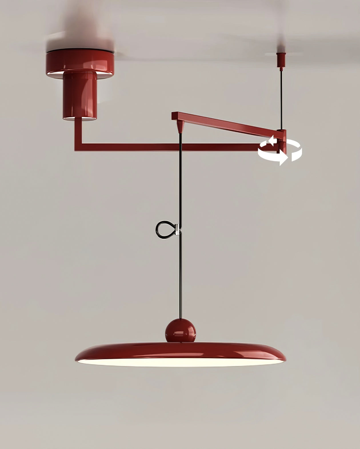 LED-Pendelleuchte zur flächenbündigen Montage