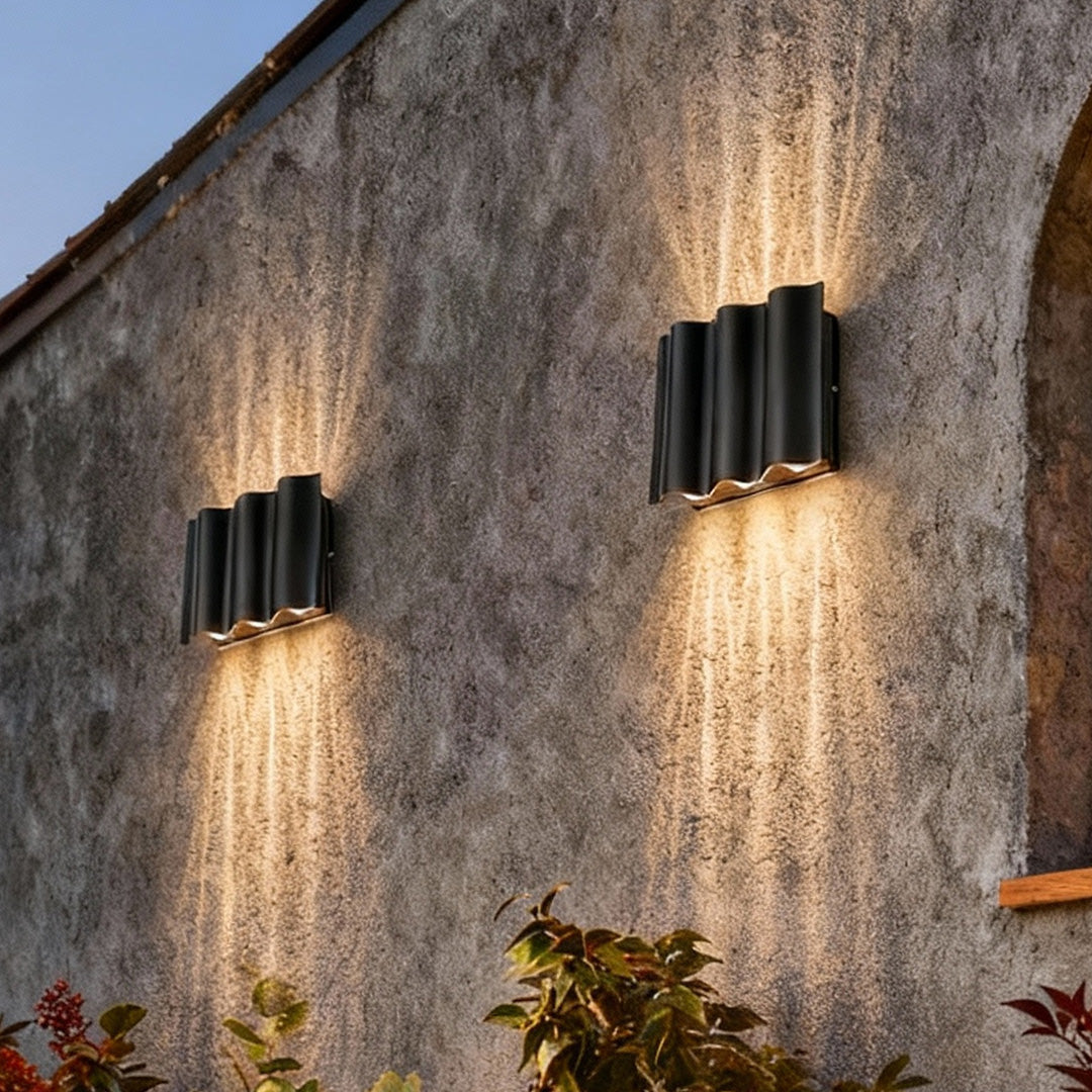 Gekrümmte Wellen-Wandlampe bidirektional