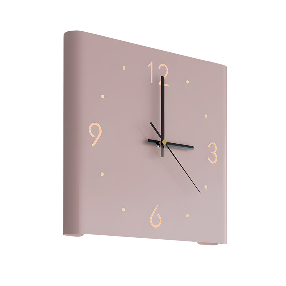 Wanduhr Lampe Quadrat Hinterleuchtet