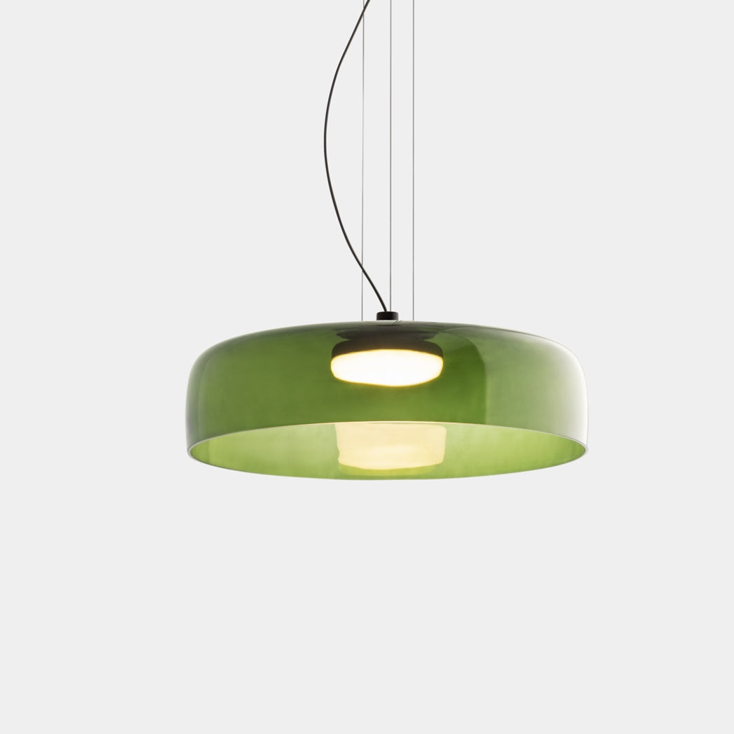 Levels Pendelleuchte mit Glasschirmen