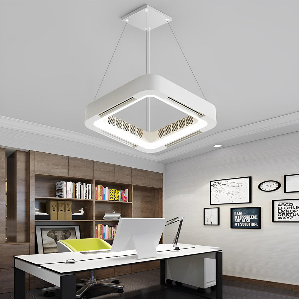 Quadratischer Hohlraum Integrierter Deckenventilator mit Licht