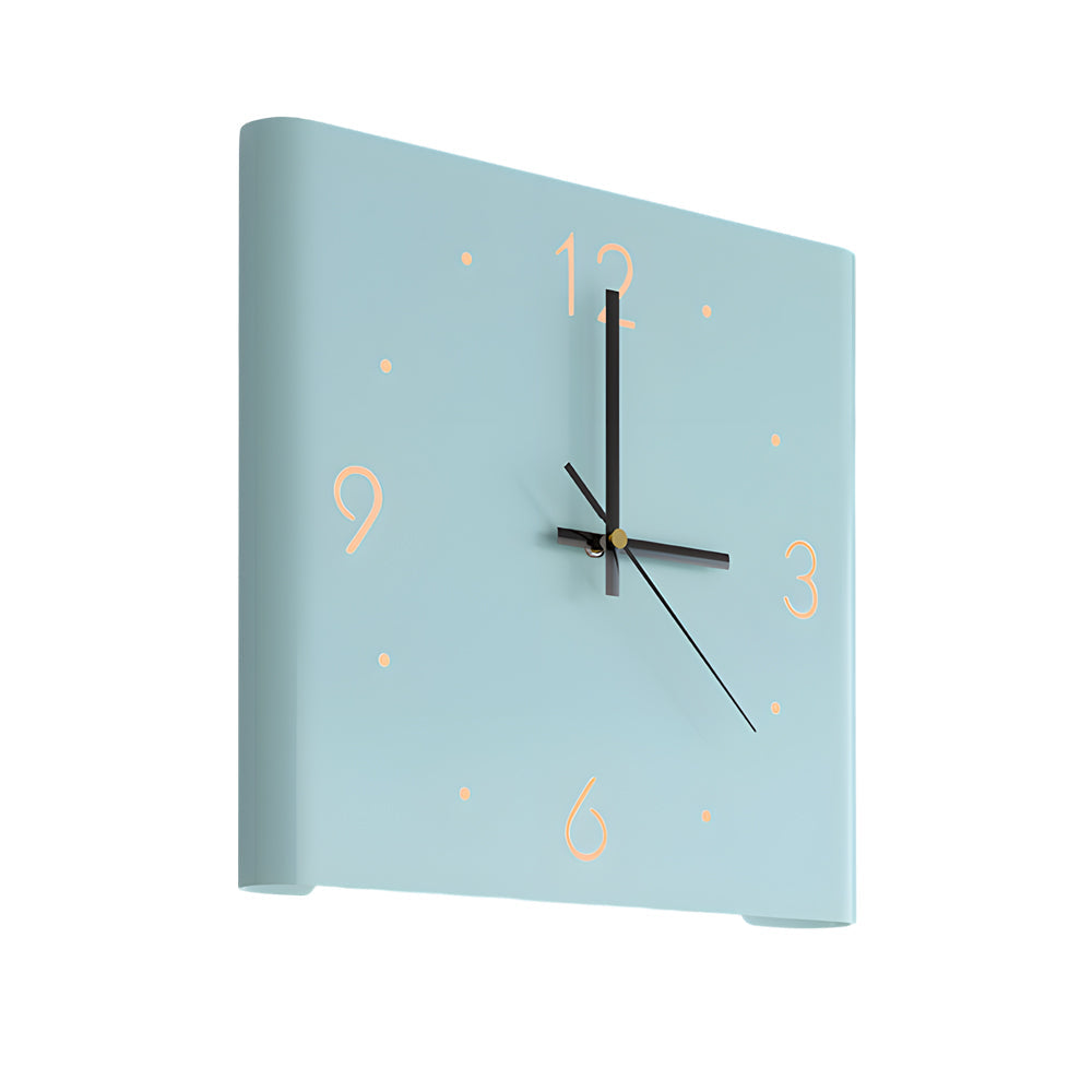 Wanduhr Lampe Quadrat Hinterleuchtet