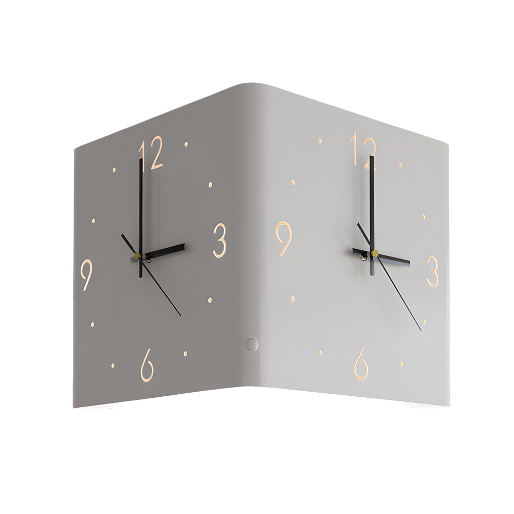 Wanduhr Lampe Quadrat Hinterleuchtet