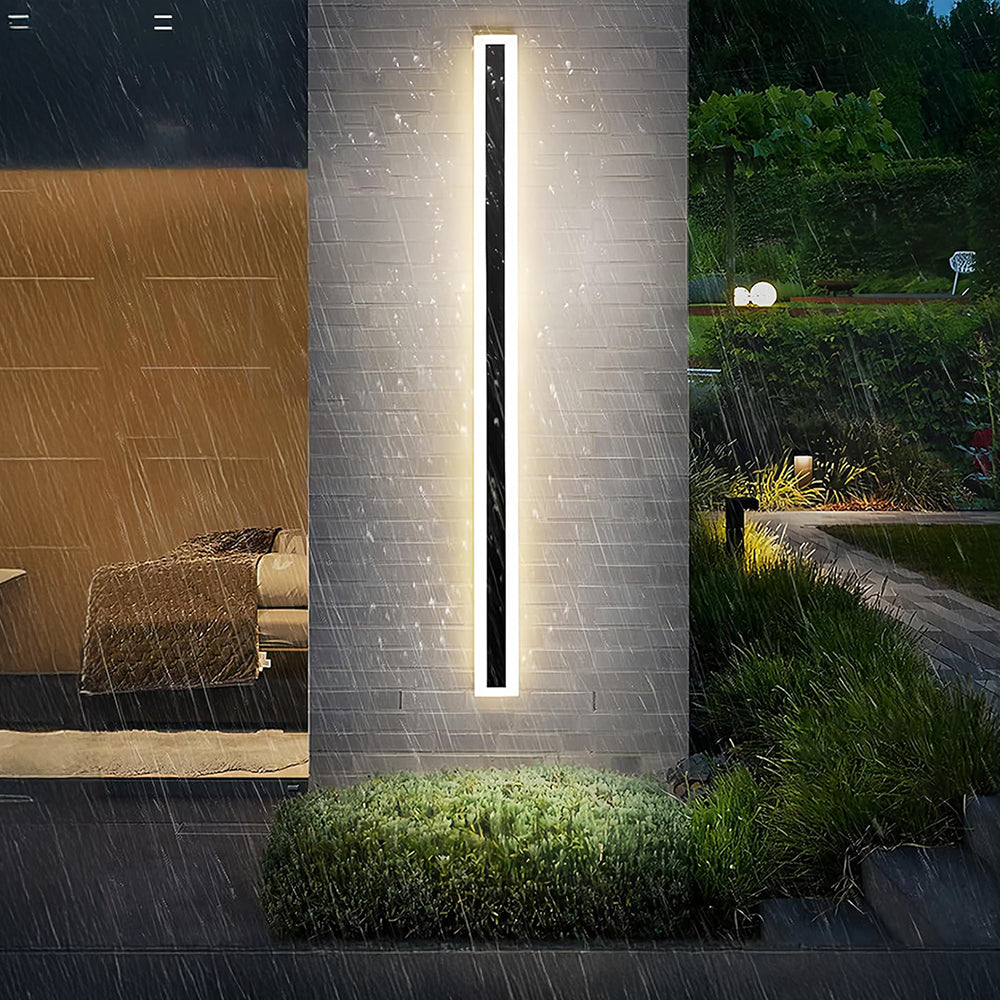 Lineare LED-Wandleuchte mit rechteckigem Rahmen