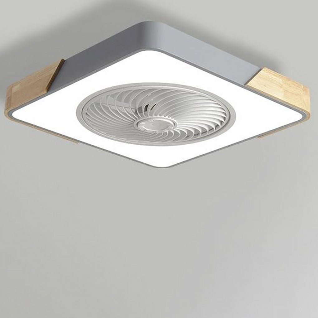 Flacher Deckenventilator mit LED-Beleuchtung