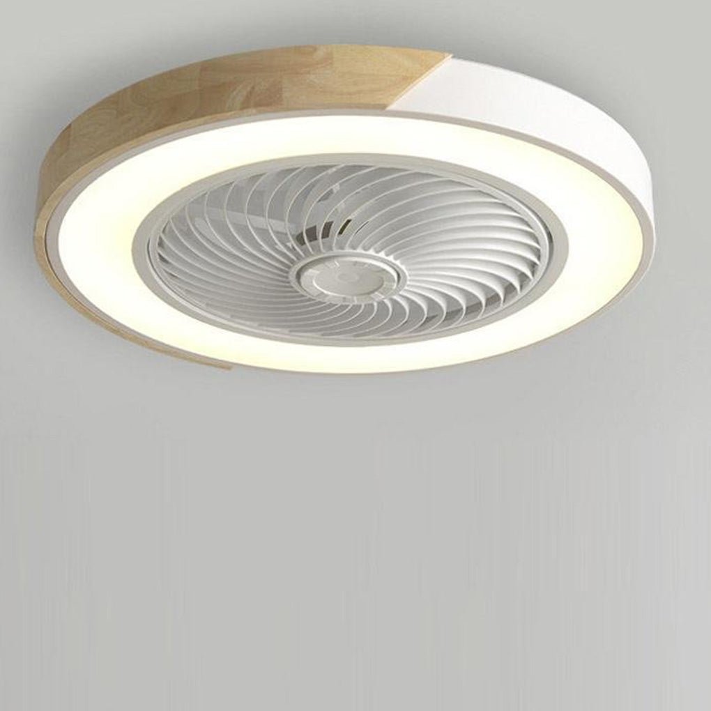 Flacher Deckenventilator mit LED-Beleuchtung