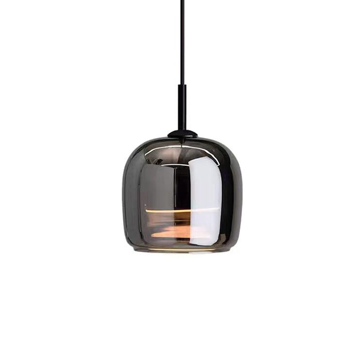 Rauchglas Kapsel Pendelleuchte