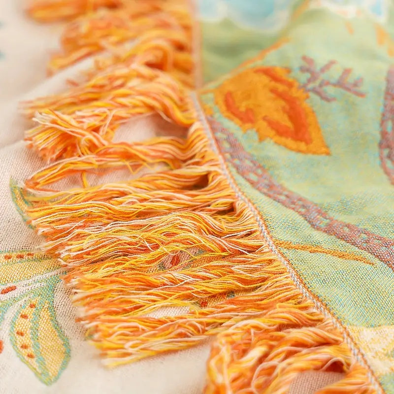 Tagesdecke mit Blumenmuster