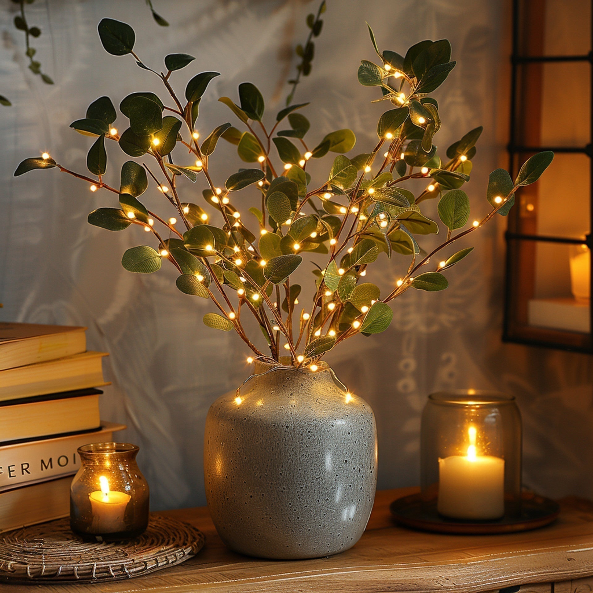 Lichterkette Olivenzweig LED