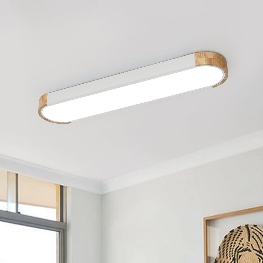 Einbau-Deckenleuchte mit Holzoptik