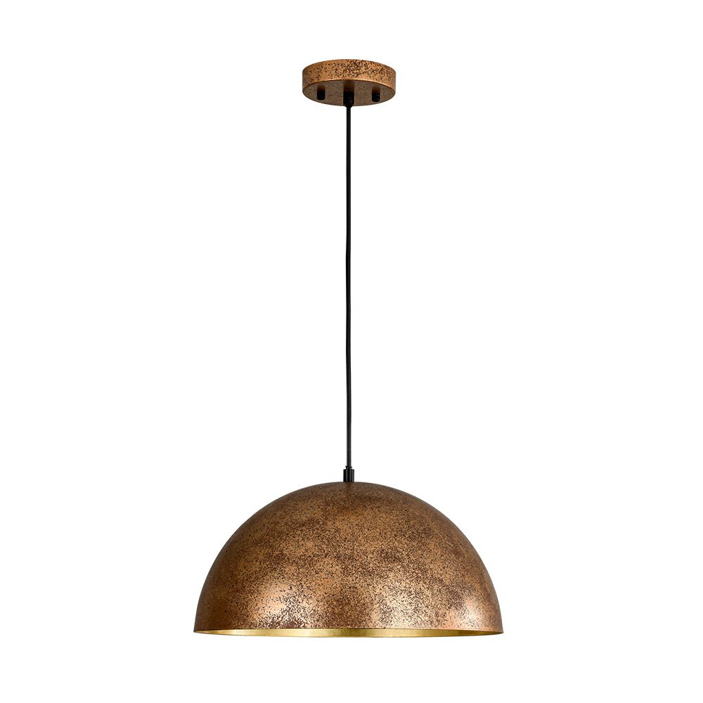 Pendelleuchte mit Metallkuppelschirm