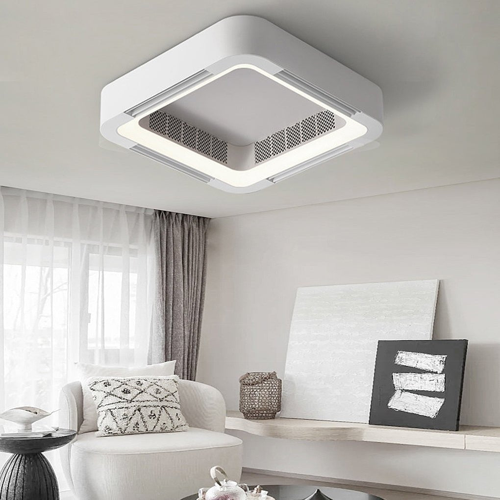 Quadratischer Hohlraum Integrierter Deckenventilator mit Licht