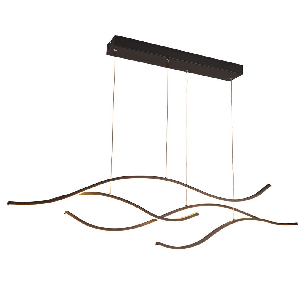 Wellenförmige LED-Linear-Deckenleuchte