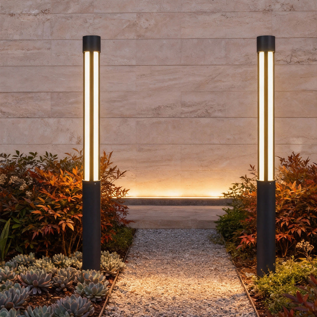 Lineare Säulen-Gartenlampe Stehend
