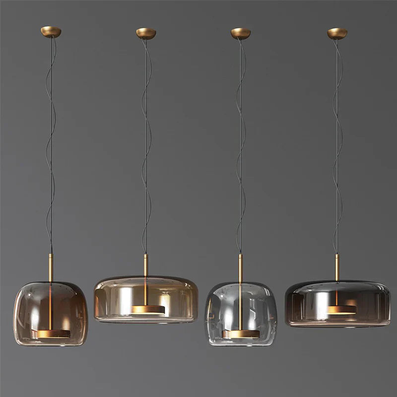 Glas LED Pendelleuchte