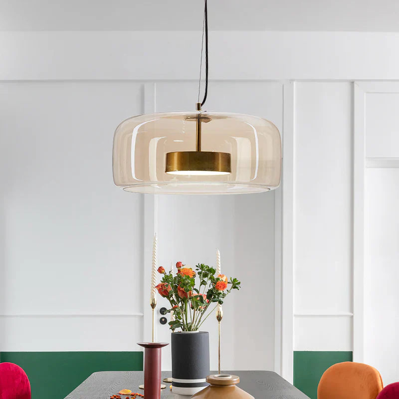 Glas LED Pendelleuchte