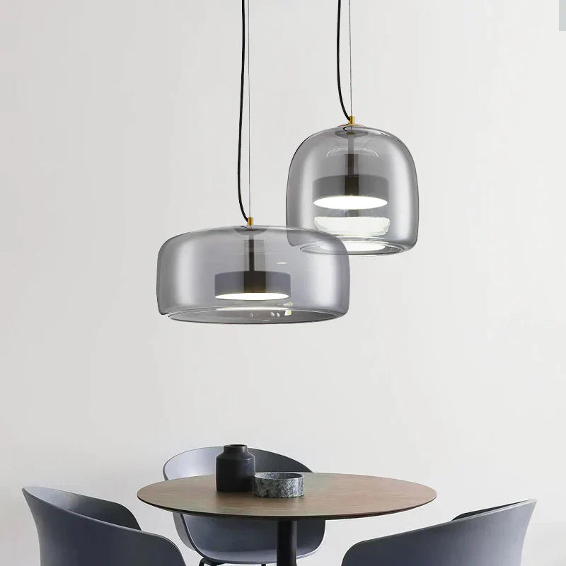 Glas LED Pendelleuchte