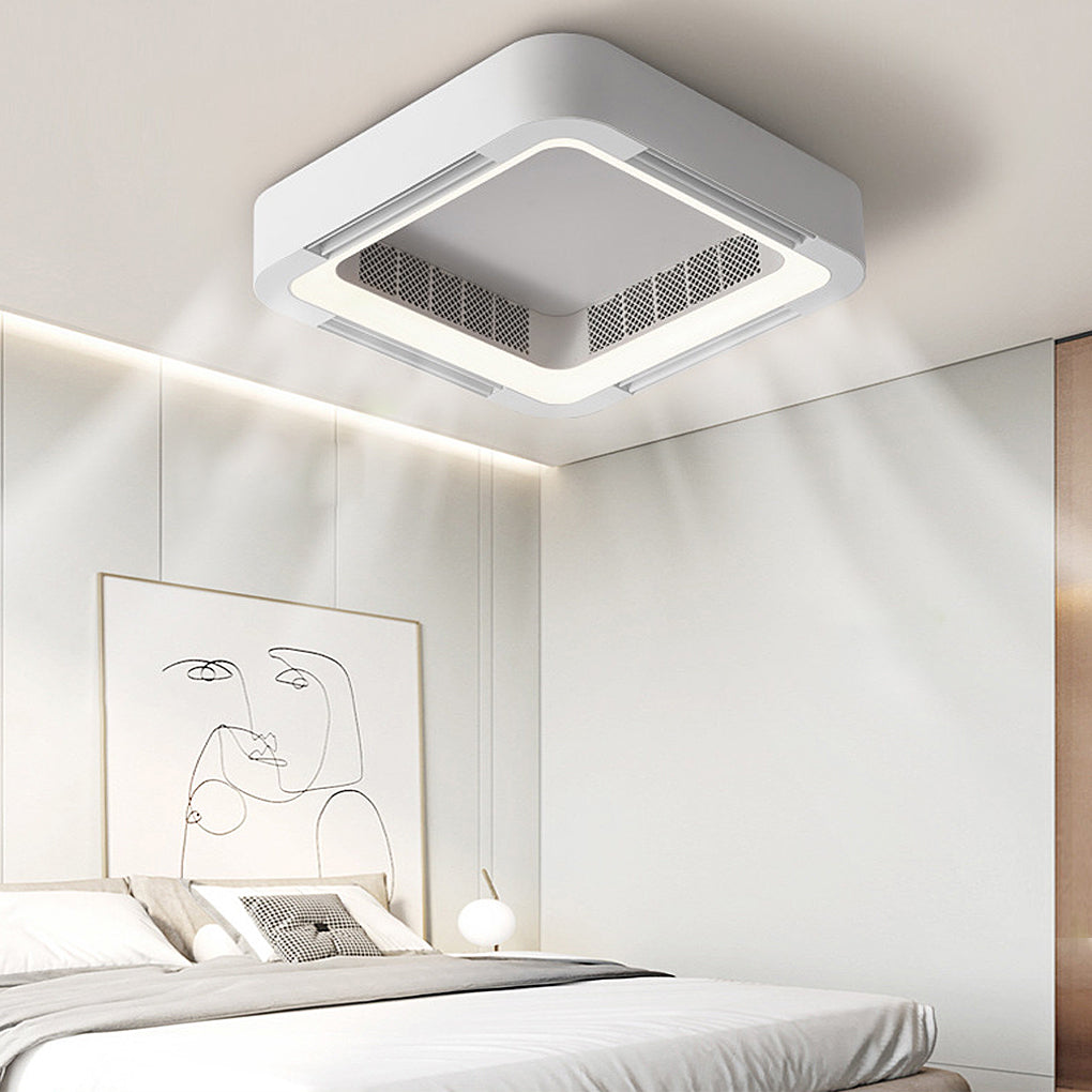 Quadratischer Hohlraum Integrierter Deckenventilator mit Licht