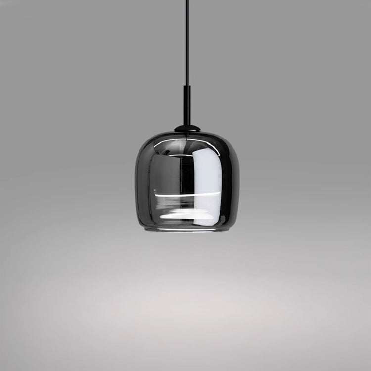 Rauchglas Kapsel Pendelleuchte