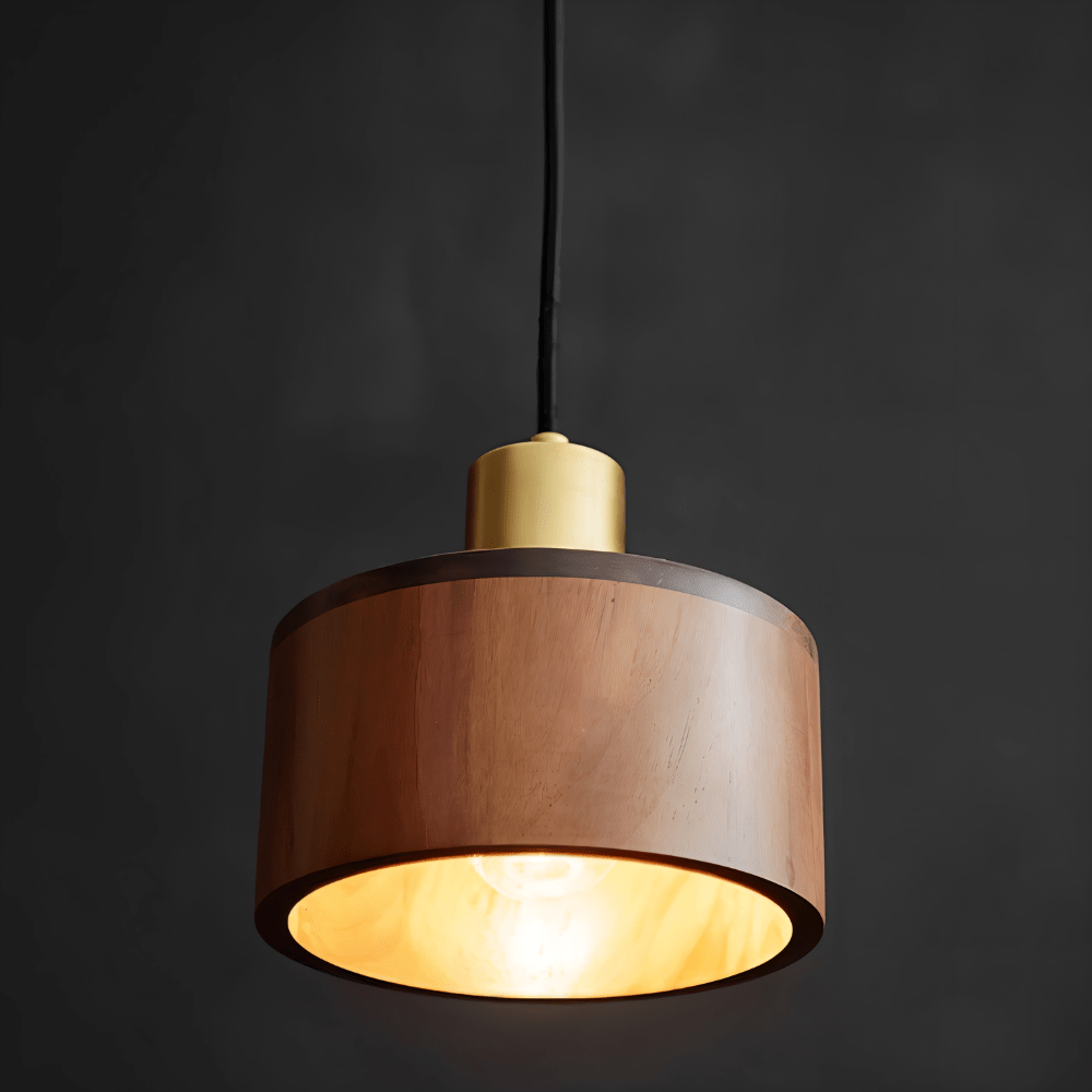 Lineare Pendelleuchten aus Holz