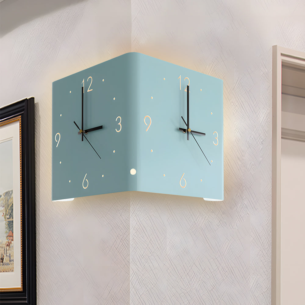 Wanduhr Lampe Quadrat Hinterleuchtet