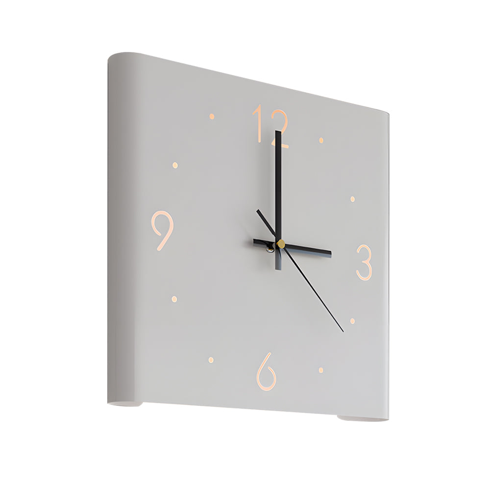 Wanduhr Lampe Quadrat Hinterleuchtet