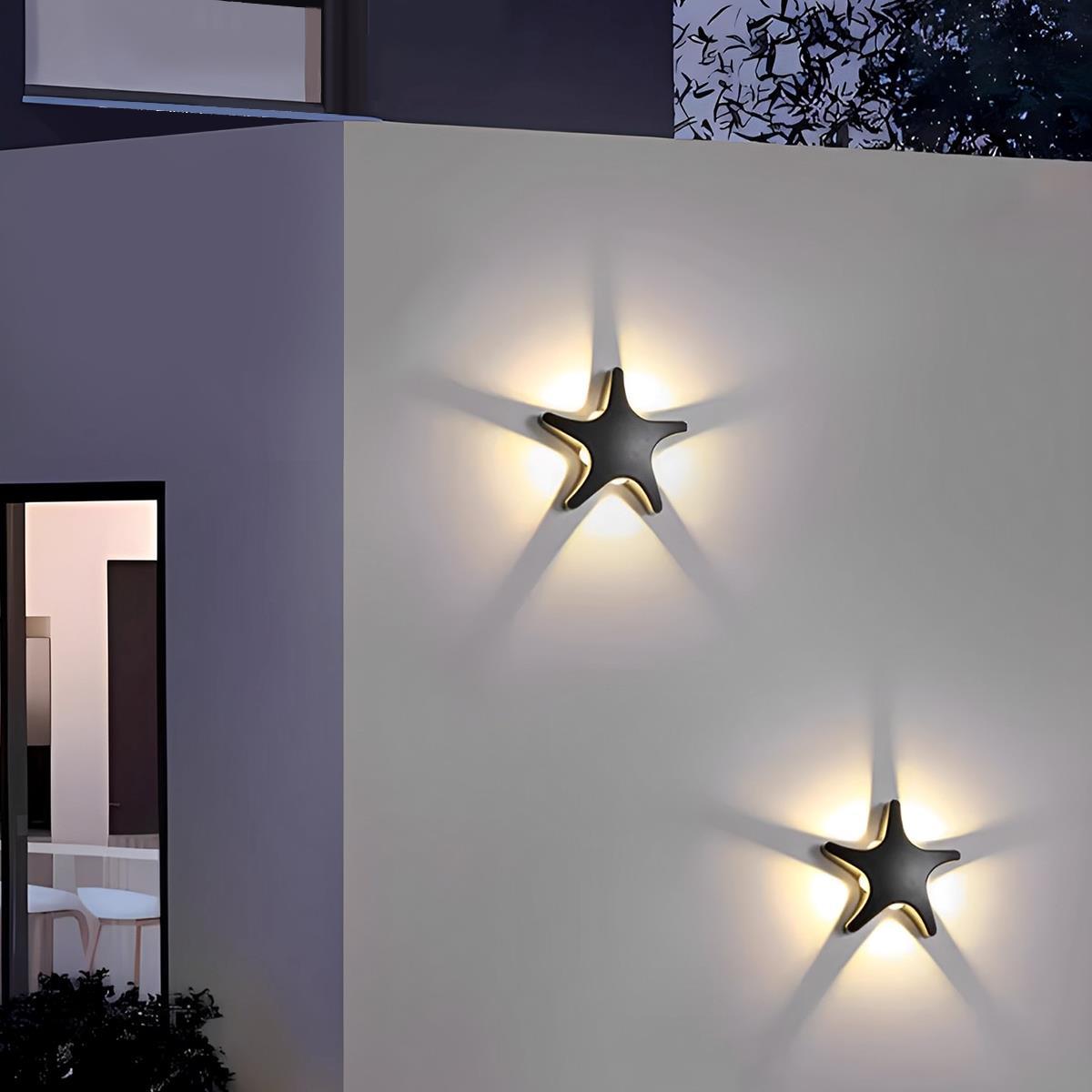 LED Außenwandleuchte mit geometrischem Gehäuse