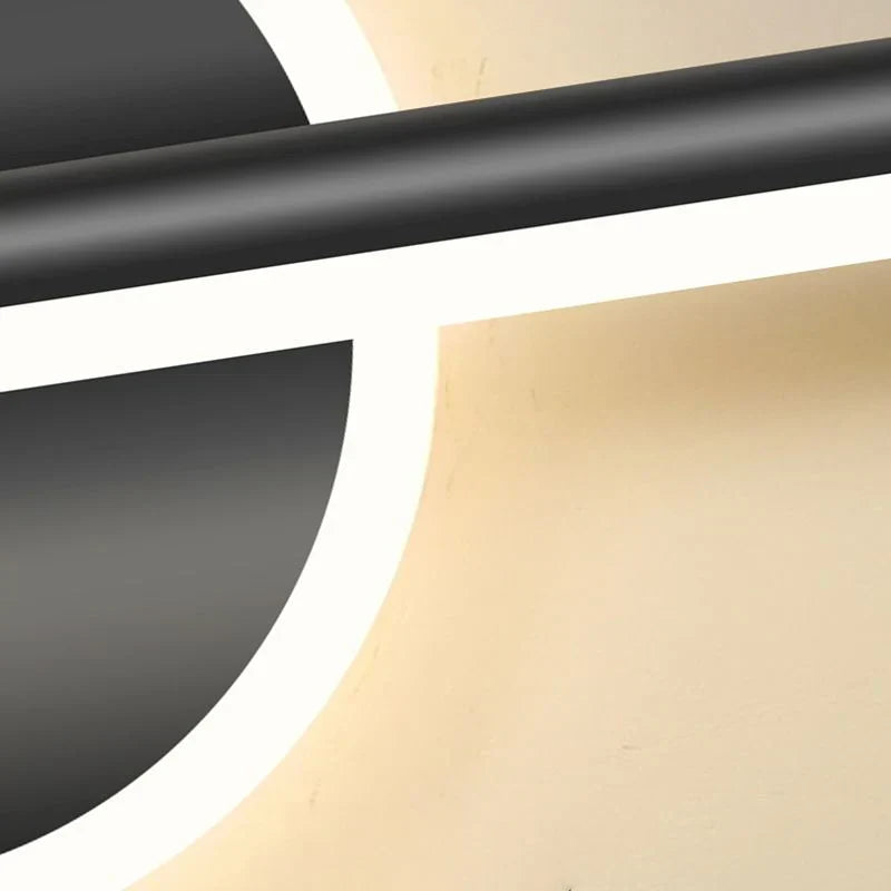 LED Wandleuchte in Linienform mit runder Basis